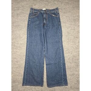 G. Label by GOOP Gwyn Shiloh Wide Leg Jeans Women's 29 (FITS 29x28) Blue Cotton